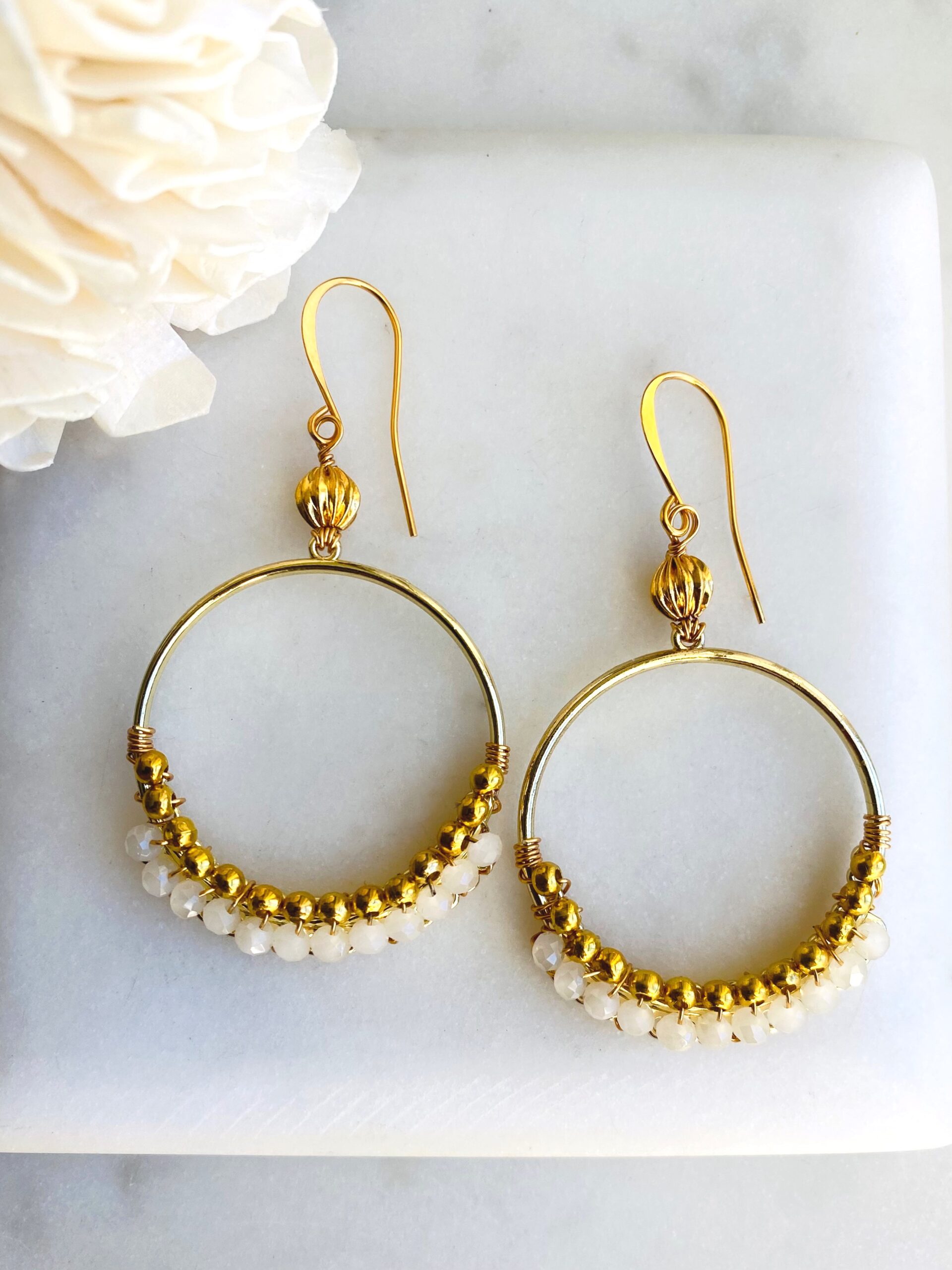 Buy 1 Gram Gold Plated Round Round Hoop Earrings for Women