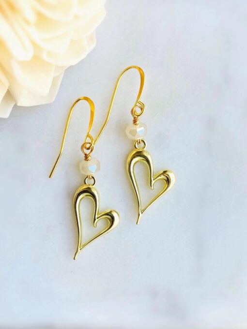 Lil Gold Heart Earrings
